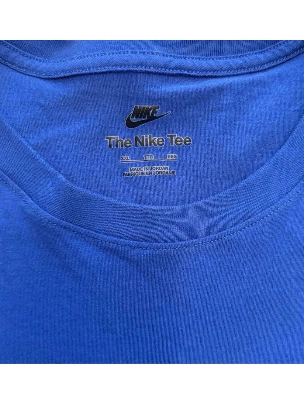 Nike The Nike Tee Men’s XXL Royal Blue T-Shirt Logo Athletic Casual Cotton